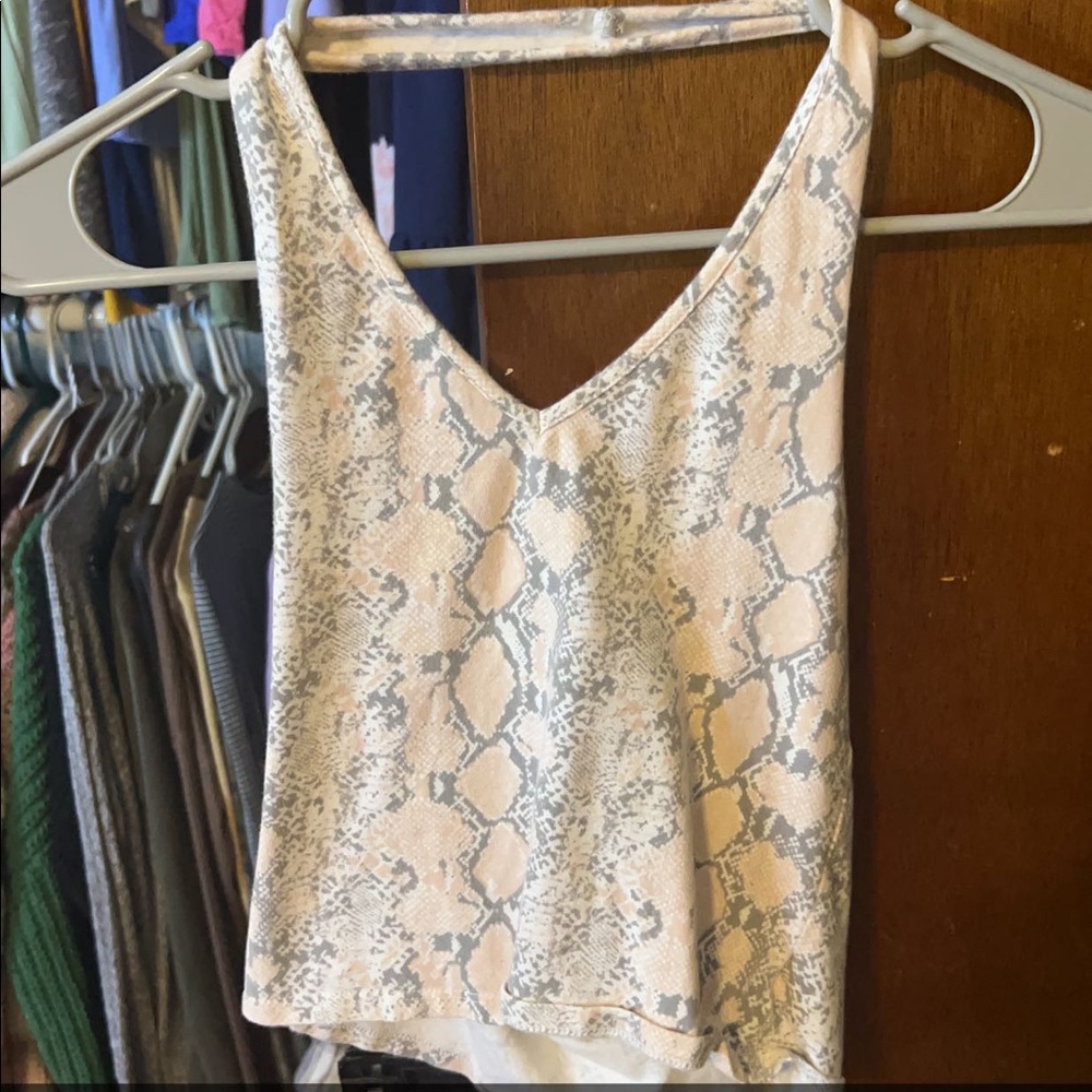 American eagle top (pink snake skin)